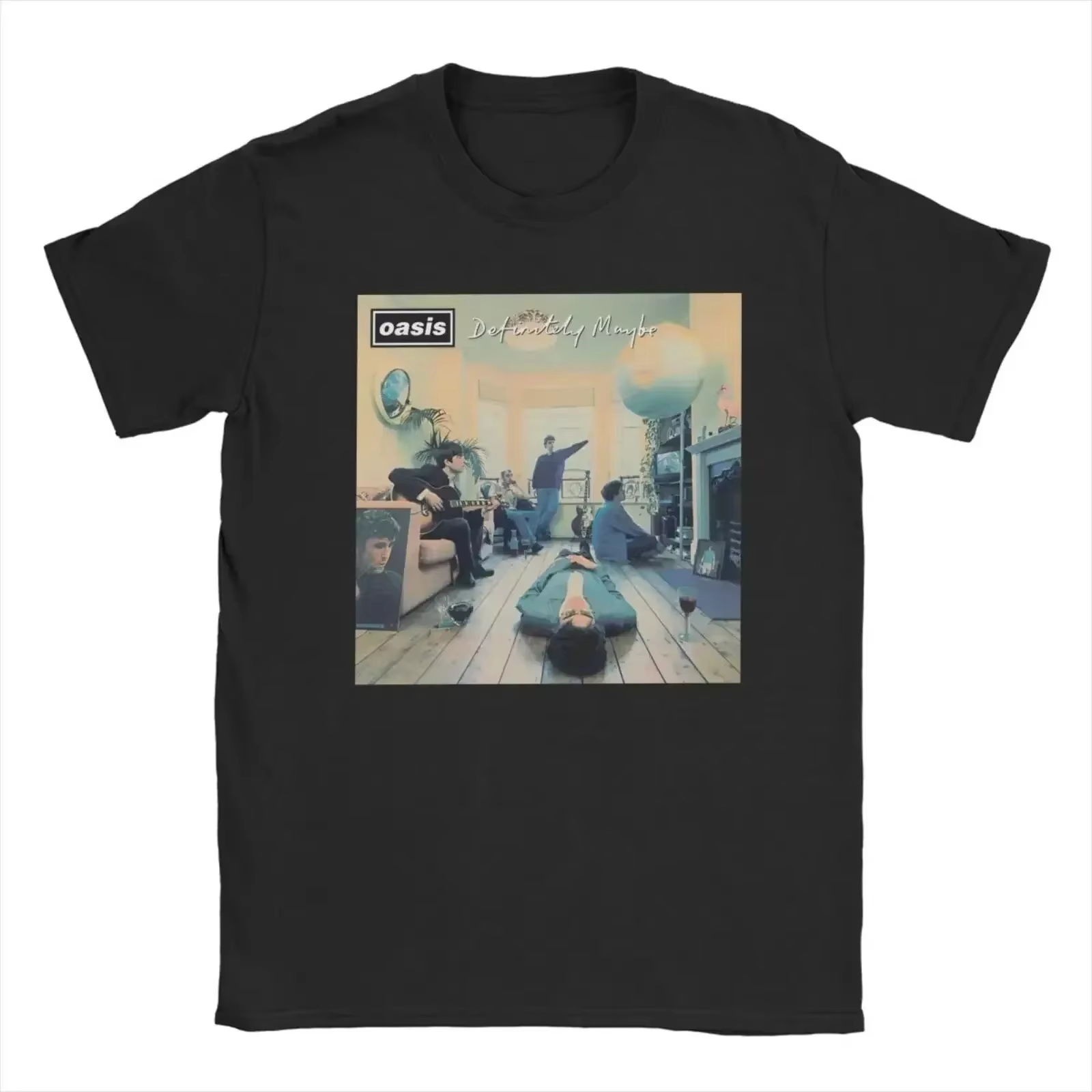O-Oasis Rock Band T-Shirts pour hommes femmes Albums de musique britanniques
