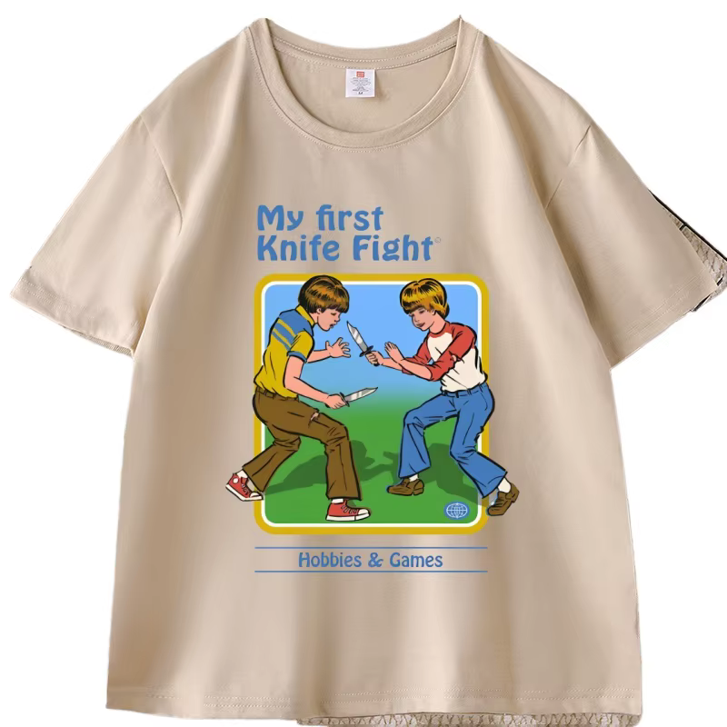 Steven Rhodes My First Knife Fight T-shirts pour hommes et femmes