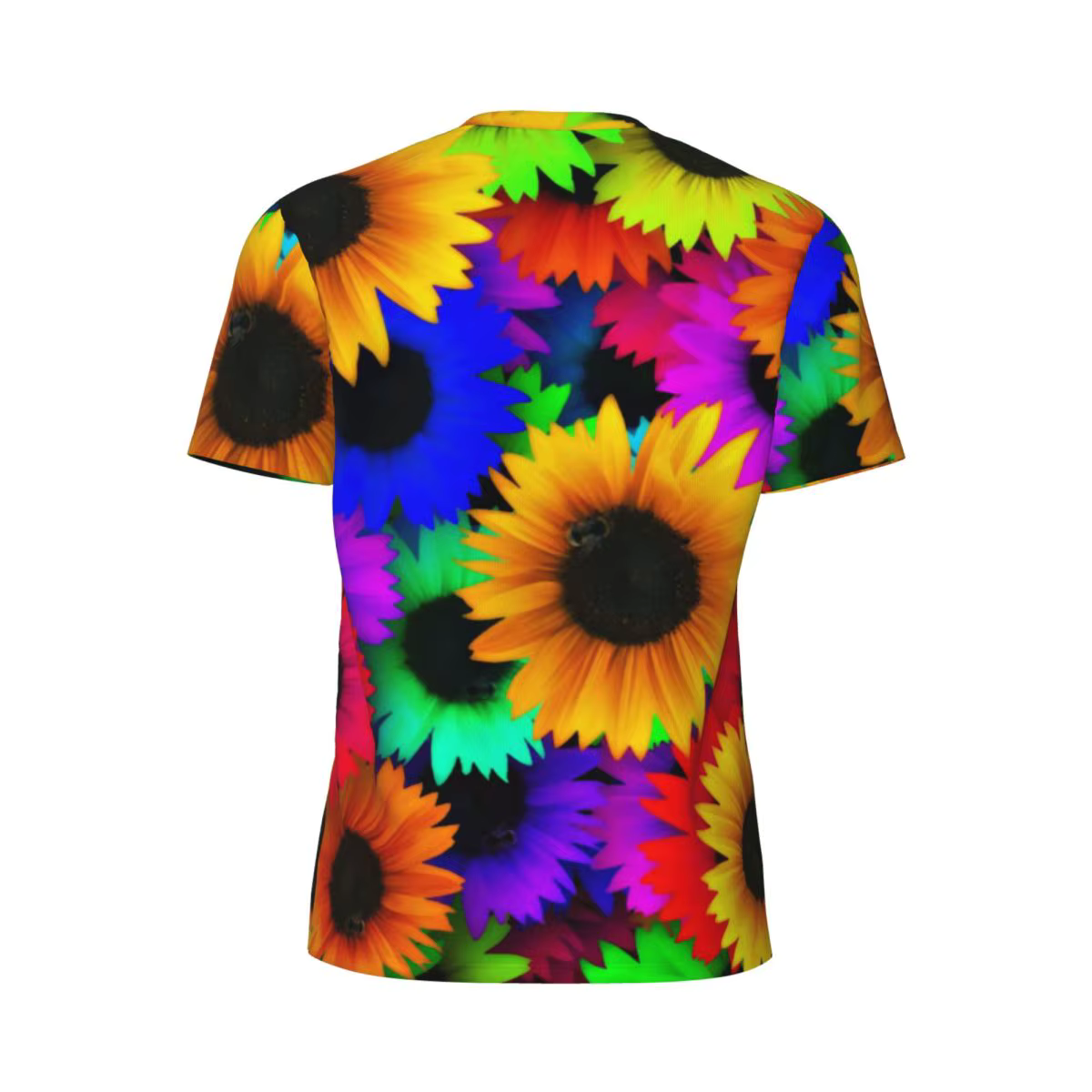 T-shirt tournesol coloré pour hommes
