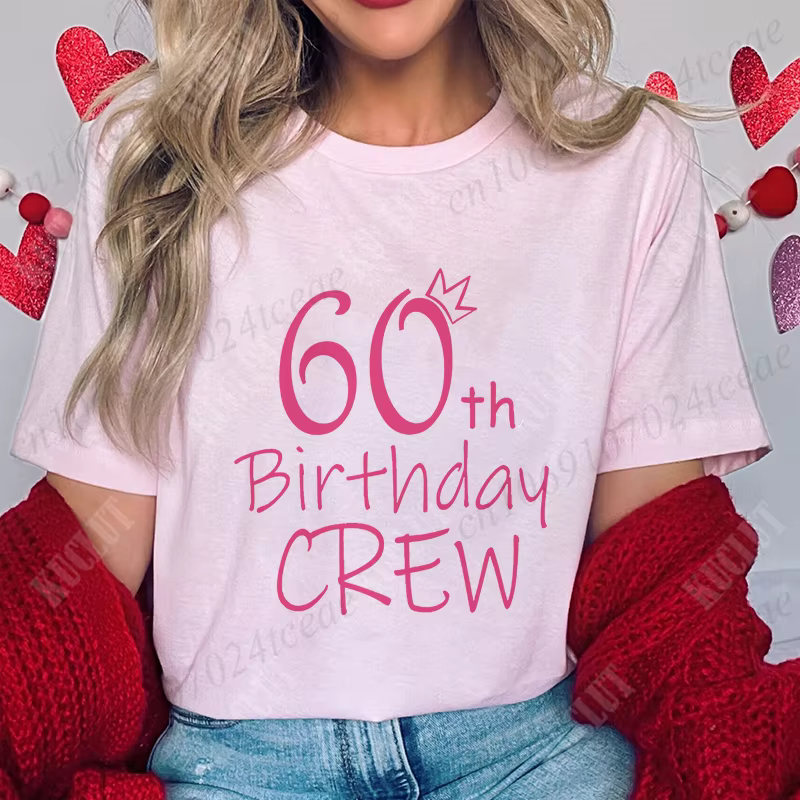 T-shirt à manches courtes It's My 60th Birthday pour femme