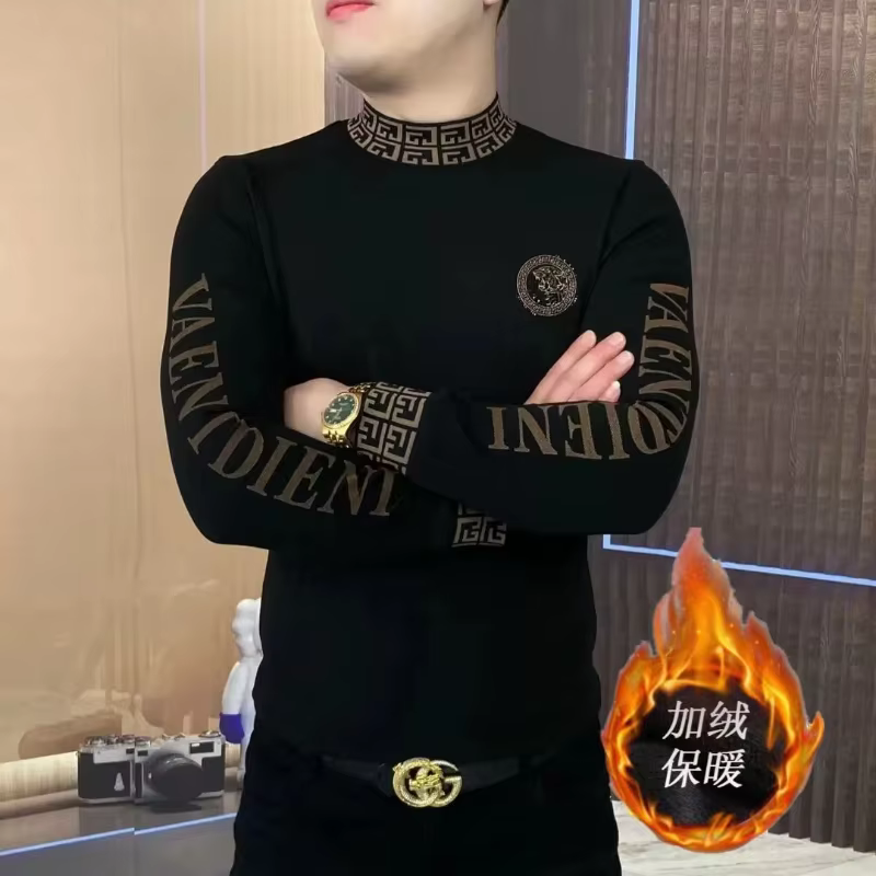 Belle chemise de base pour hommes col roulé