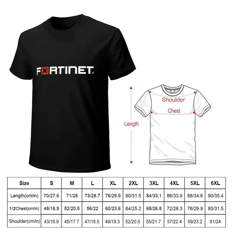 T-shirt LOGO FORTINET HeavyFriendcute pour hommes