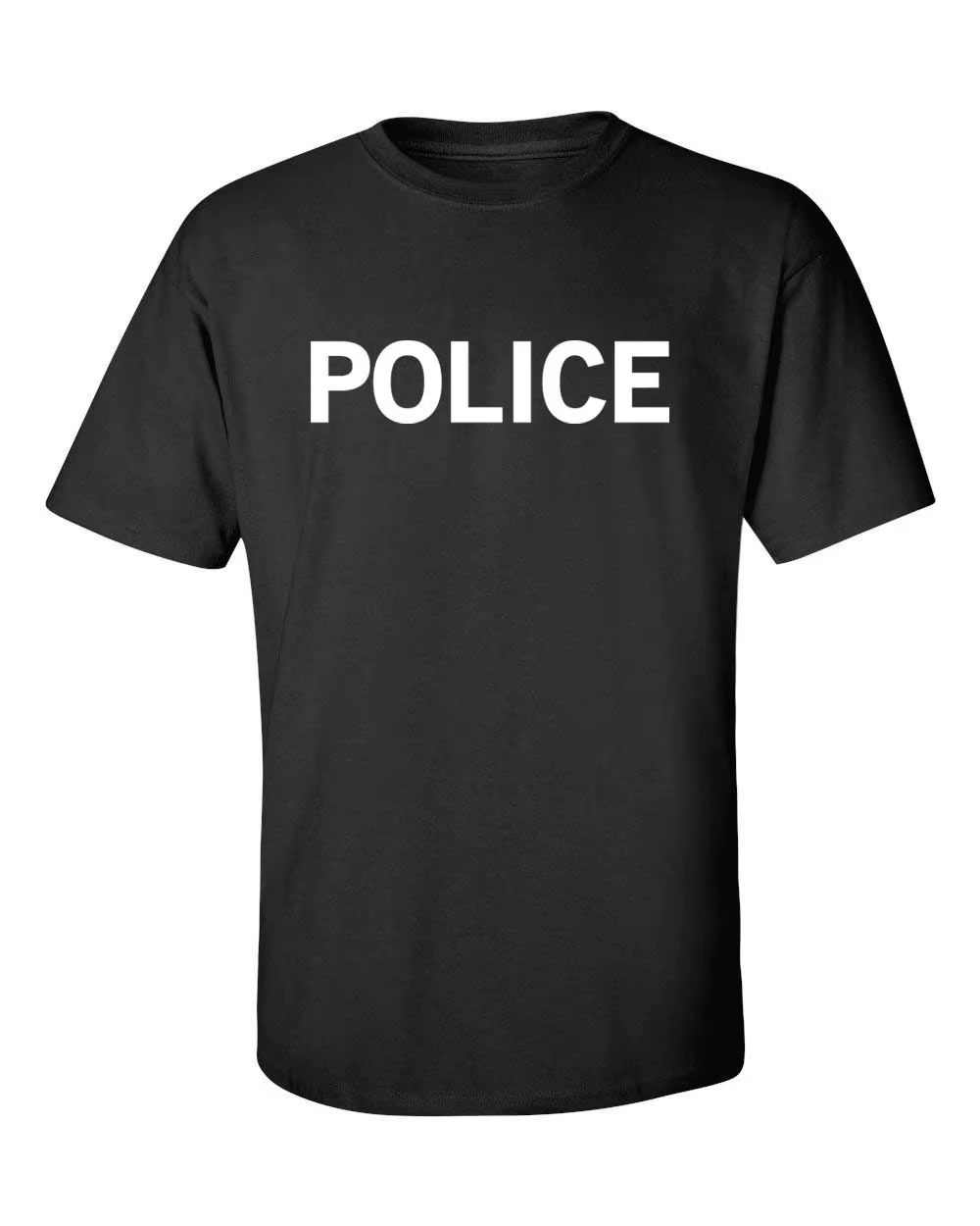 POLICE hommes t-shirt lettre imprimer col rond à manches courtes survêtement hauts été pull décontracté coton marque de mode vêtements de sport