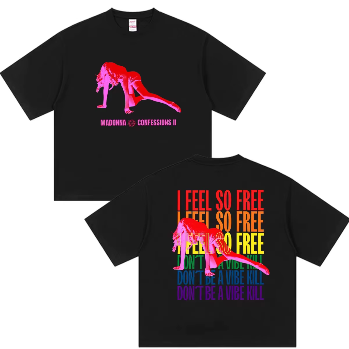 T-shirt Madonna « Confessions II » 2026 | T-shirt en coton lourd 230g