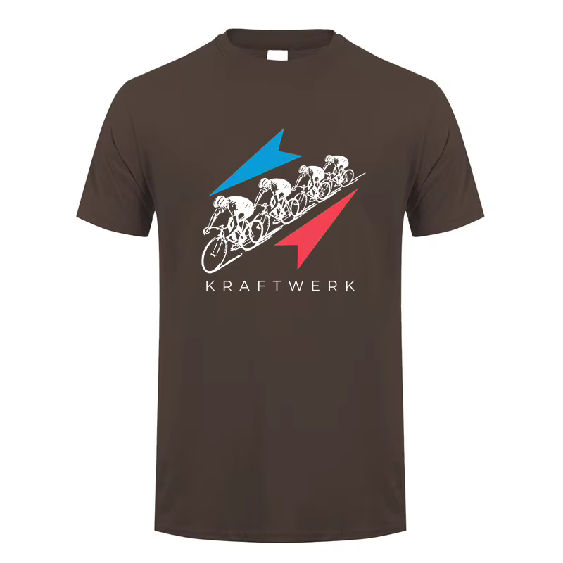 Kraftwerk T Shirt Hommes Manches Courtes Coton Économie Été Mans Cool Y-Streetwear DZ-054