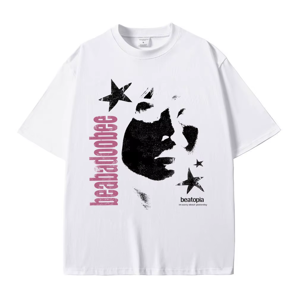 Beabadoobee visage impression T-shirts hommes femmes Hip Hop mode Pop musique