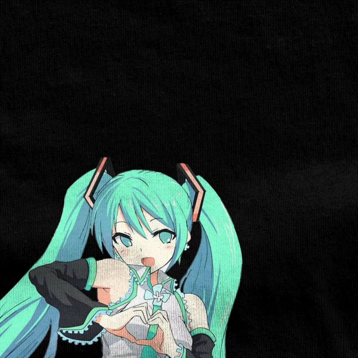 T-shirts Anime Hatsune Miku pour hommes et femmes