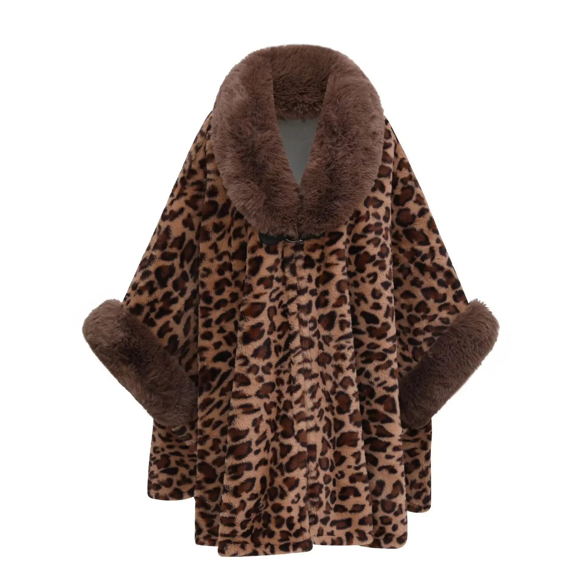 Cardigan en Fausse Fourrure de Lapin pour Femme