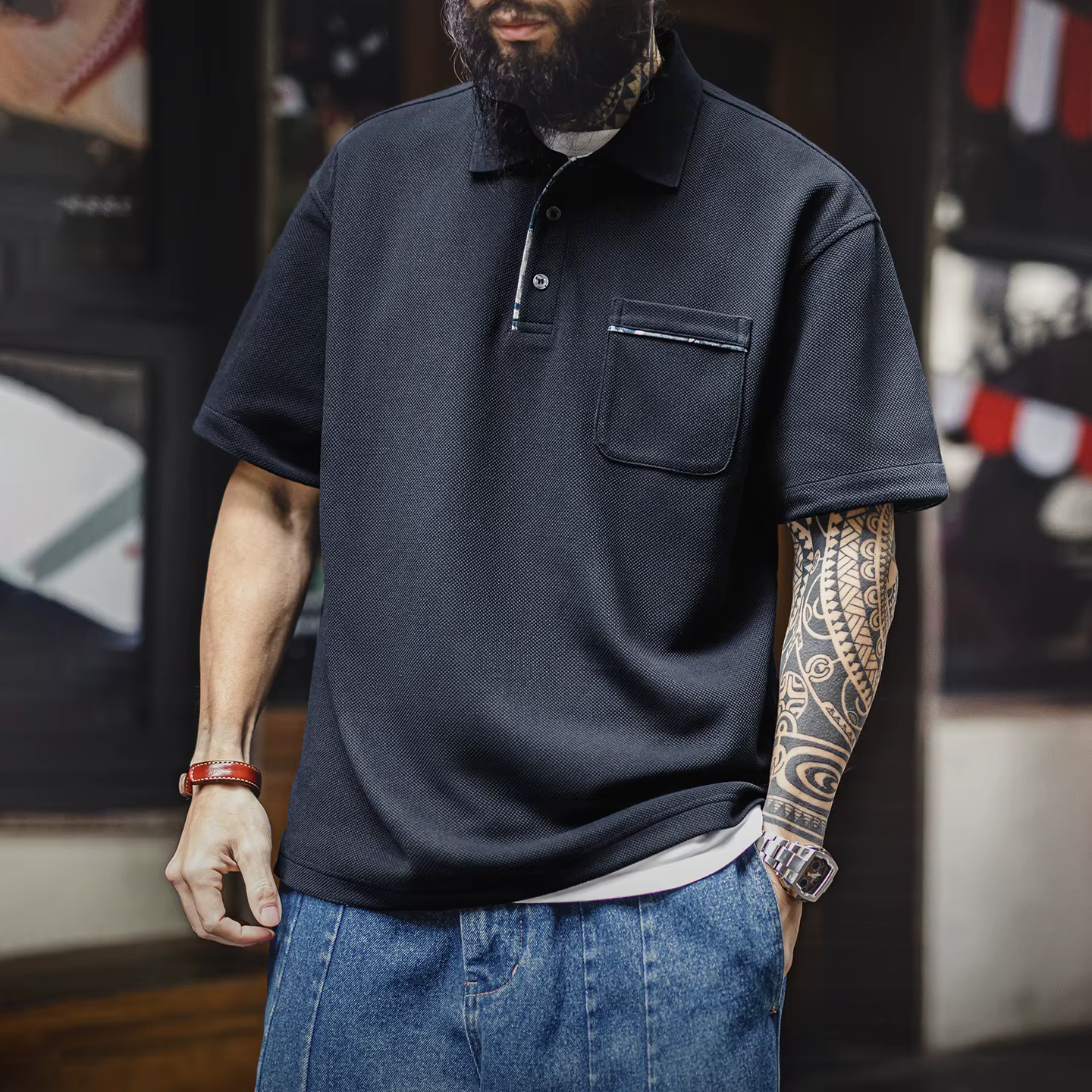 Chemises polo pour hommes Maden