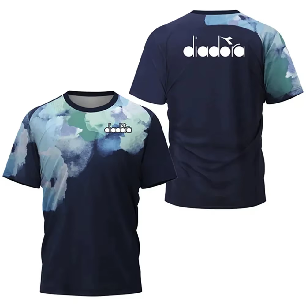 T-shirt à col rond et manches courtes Diadora