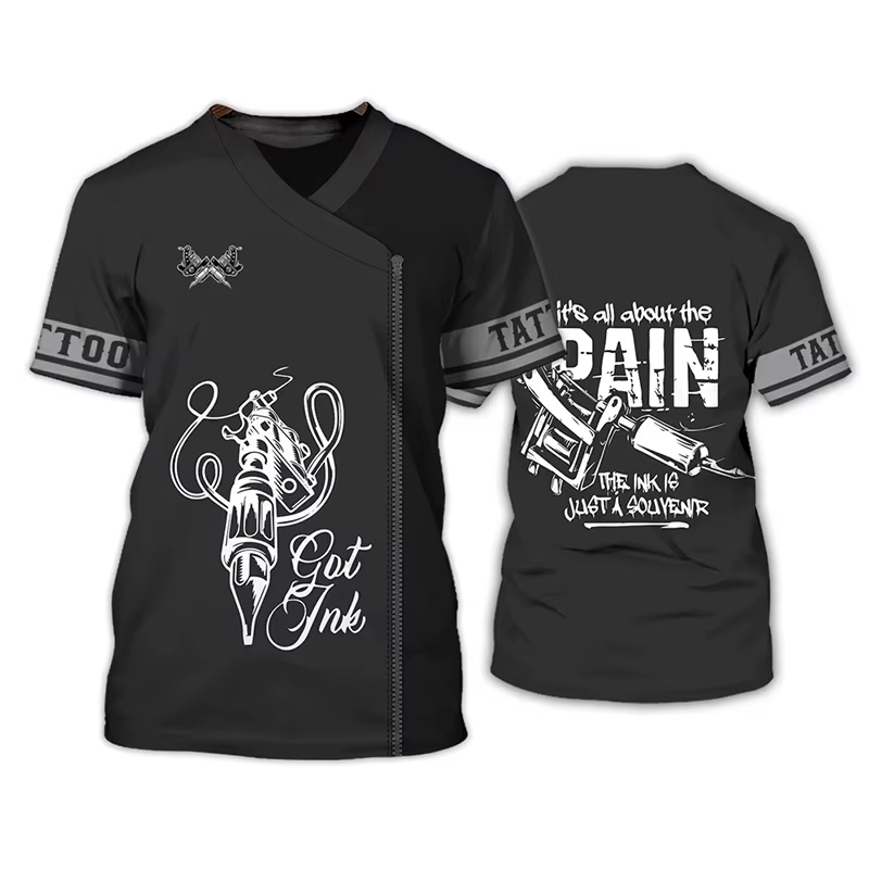T-shirt à manches courtes à col rond pour hommes et femmes