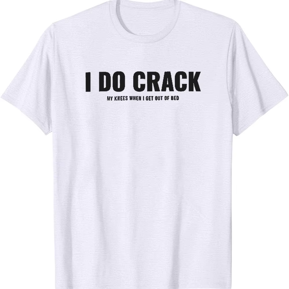 Homme drôle je fissure blague T-Shirt vert Olive imprimé humoristique à manches courtes été