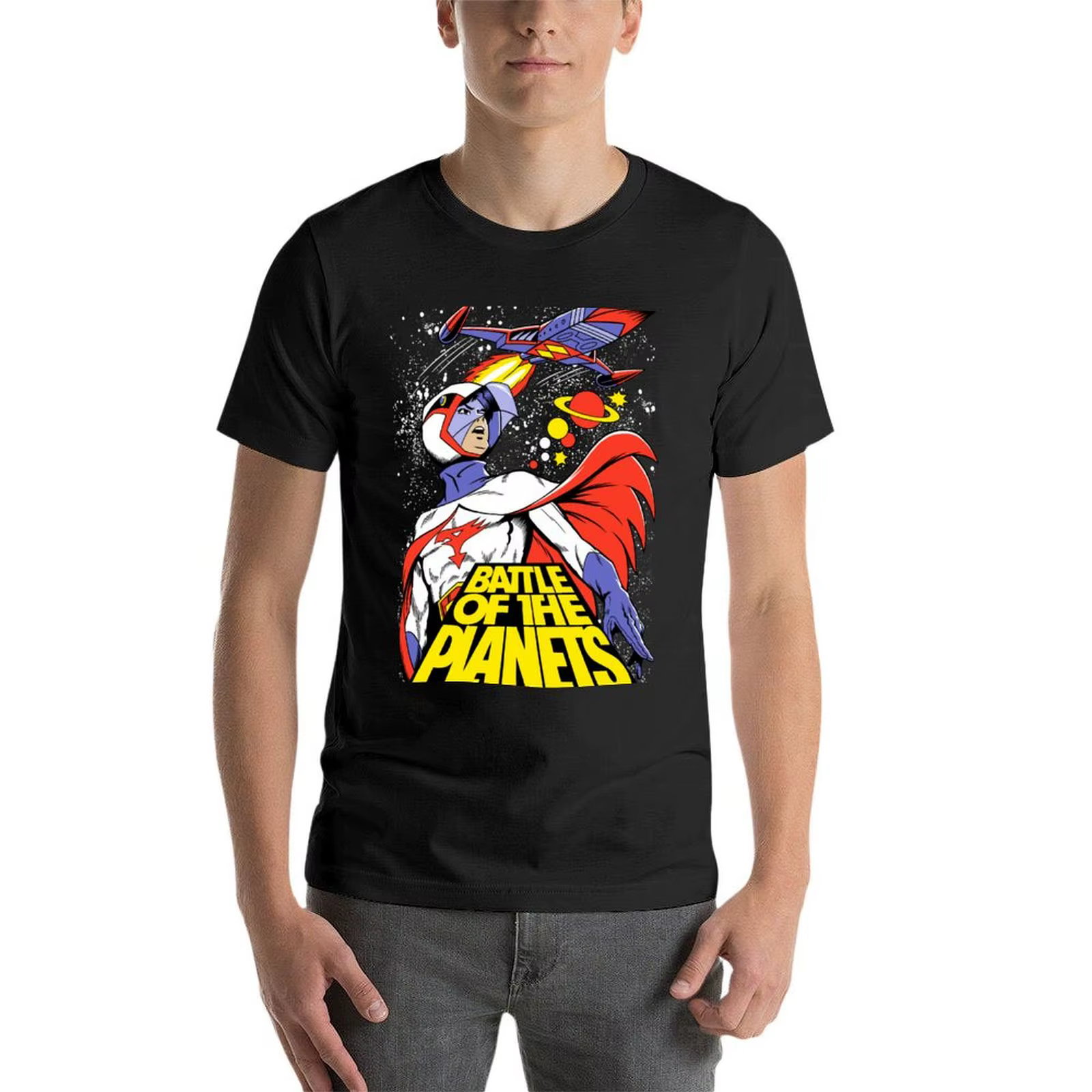 BATELLE DES PLANETES! T-Shirt Blouse sweat hommes t-shirts décontracté élégant