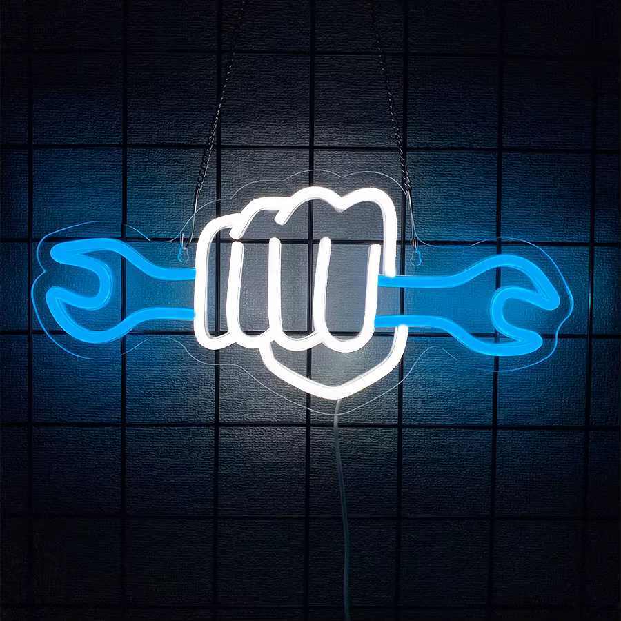 Enseigne au néon LED pour garage