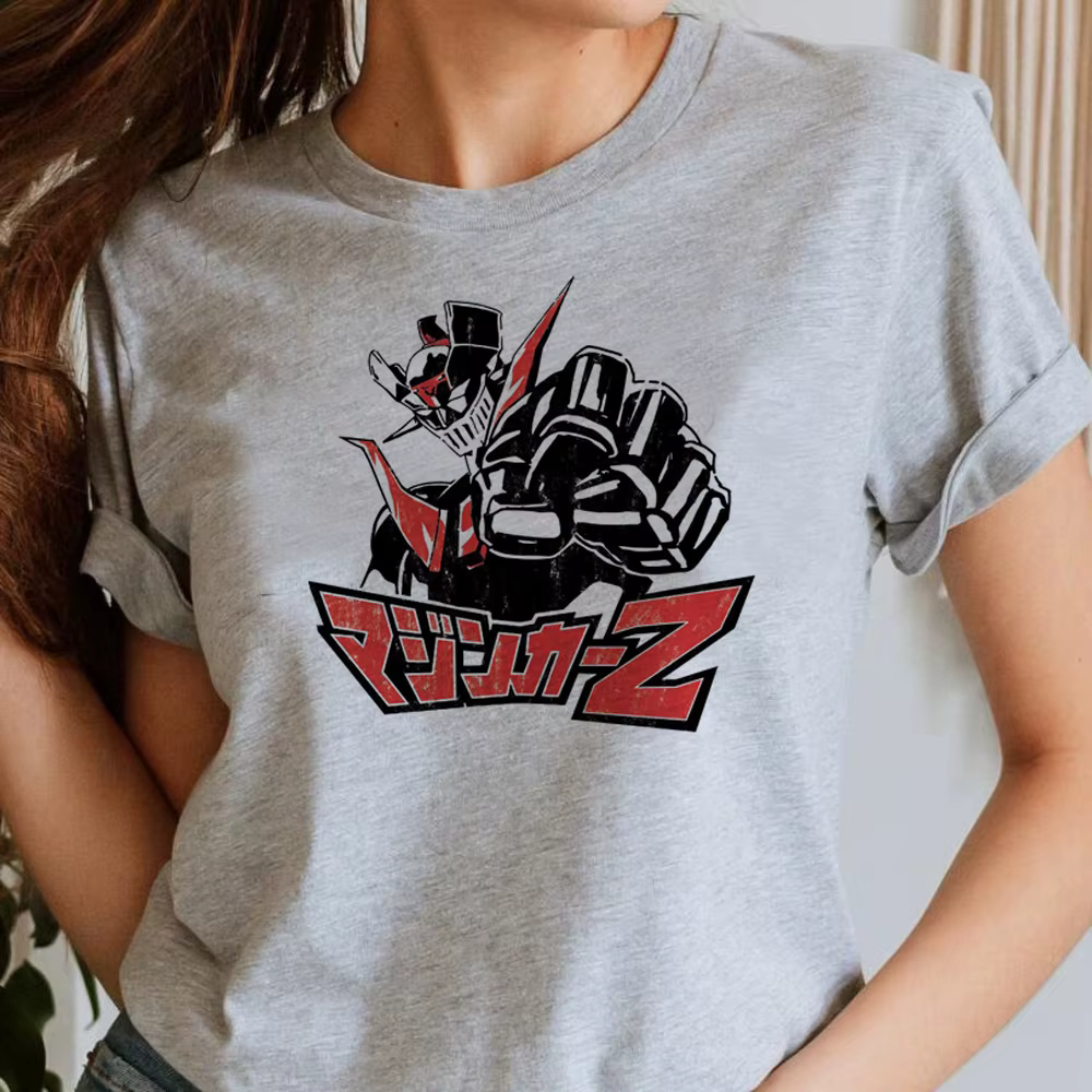 Mazinger z t-shirt fille rétro esthétique Punk coloré confortable années 80