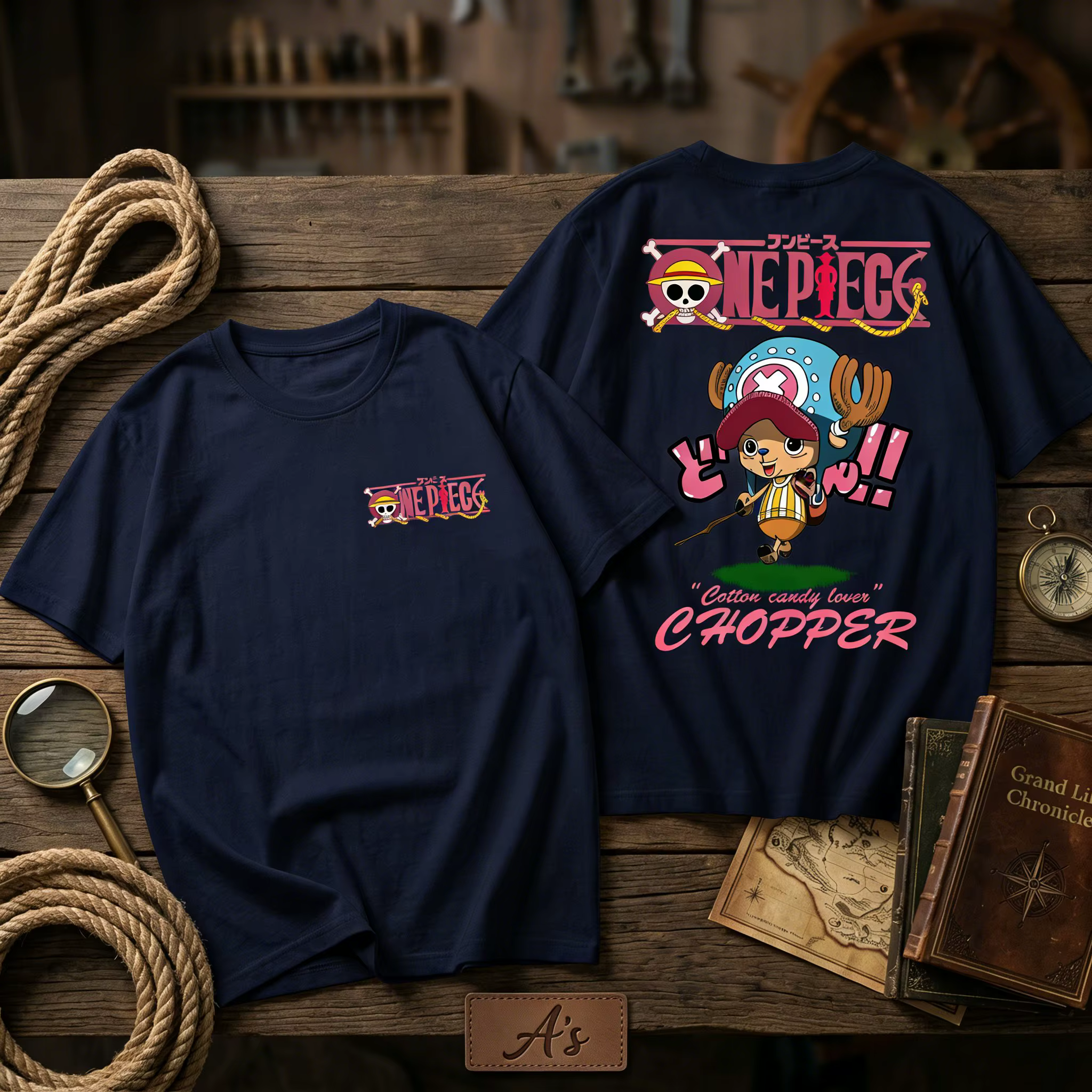 T-shirt One Piece Chopper Homme Femme 2026 Été Manches Courtes Imprimé Anime Streetwear Décontracté Vêtement Parent-Enfant Unisexe