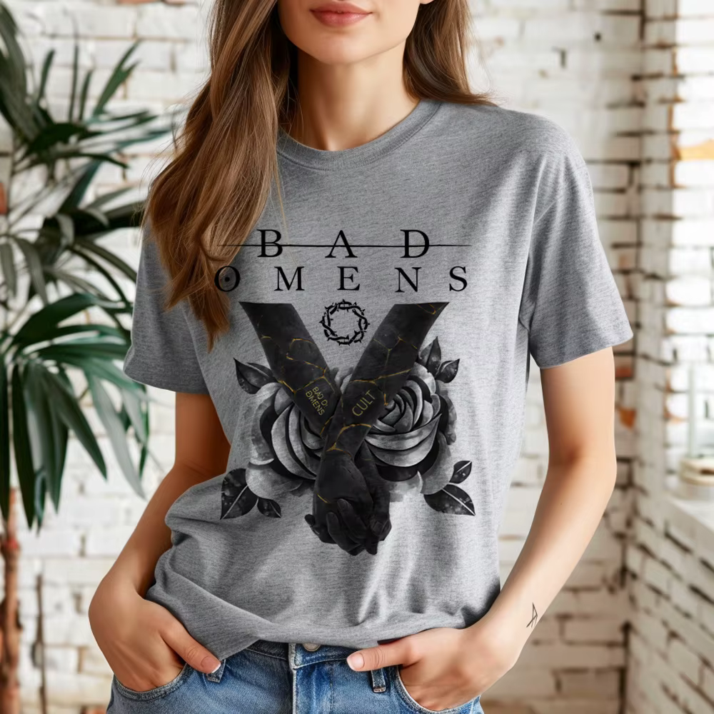 Bad Omens – t-shirt rétro jojifuku meme pour adolescents