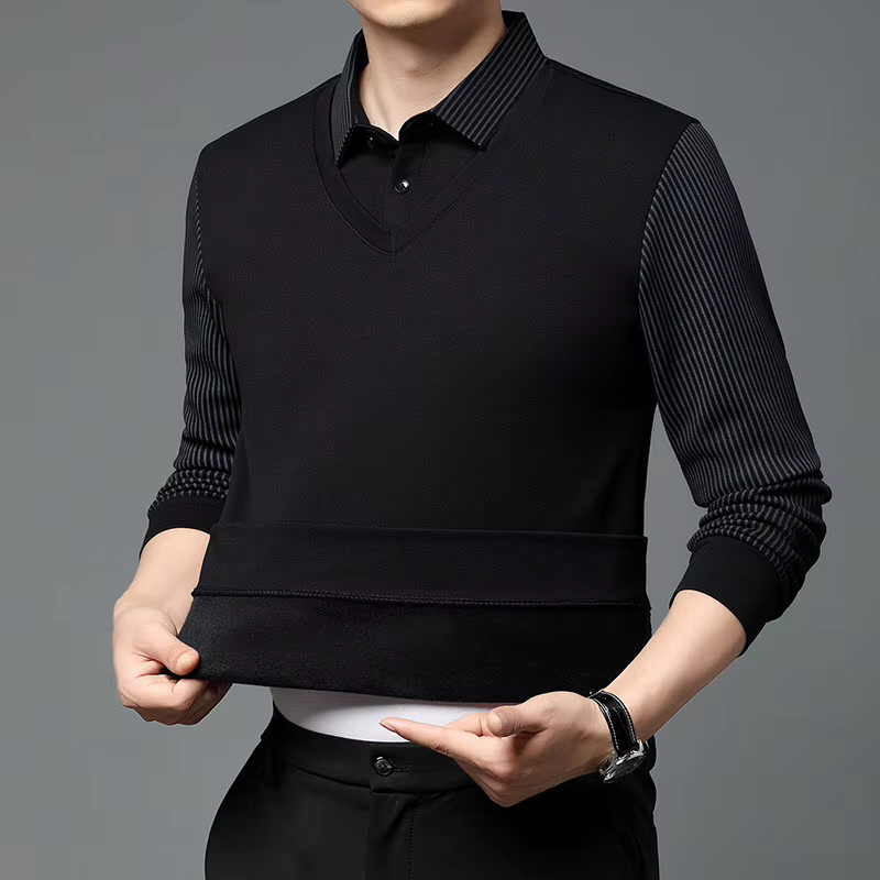 Polo à manches longues pour homme