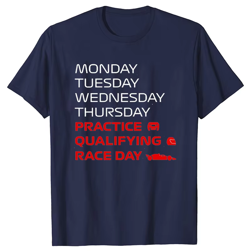 Race Week T-Shirt pour hommes femmes vêtements pratique