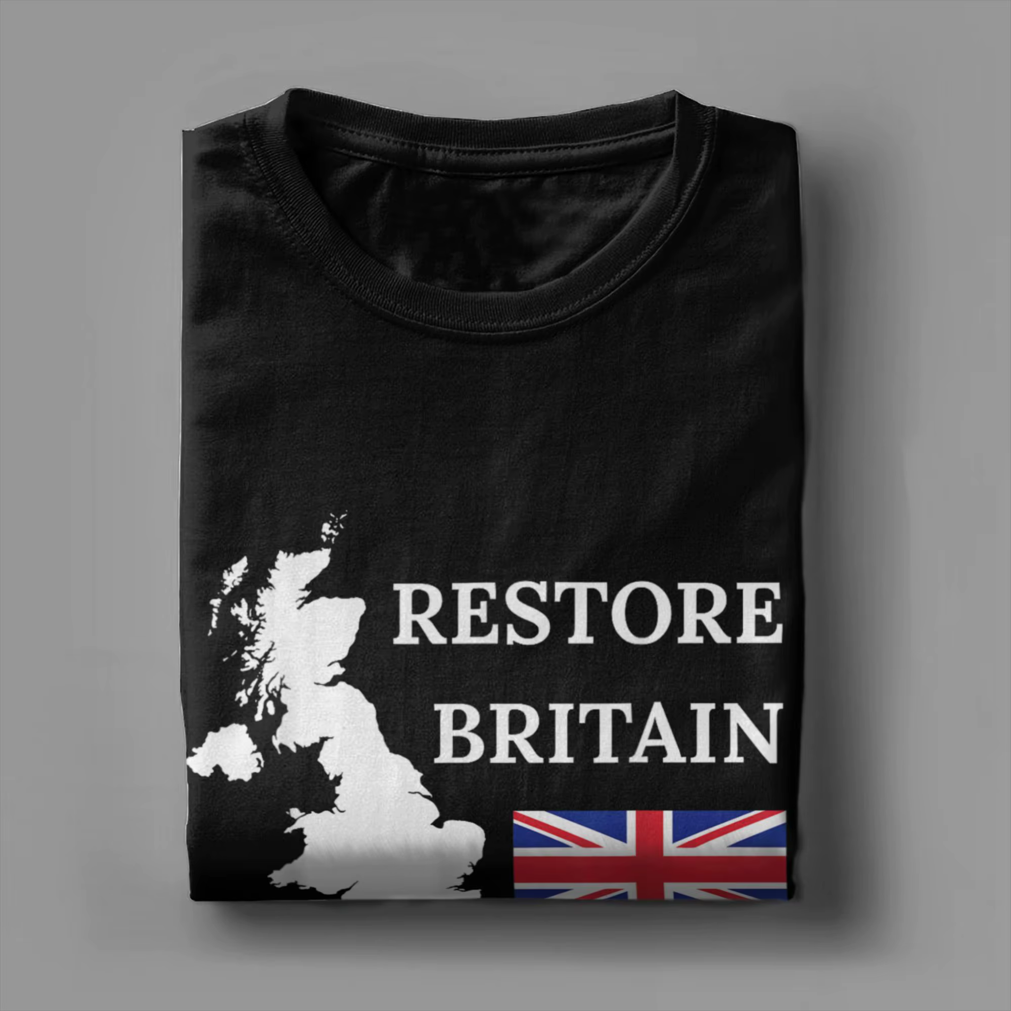 T-Shirt britannique Restore Britain Rupert Lowe UK United Kingdom pour hommes