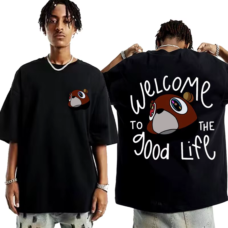 Kanye West Graduation Bea The Good Life T-shirt imprimé pour hommes et femmes