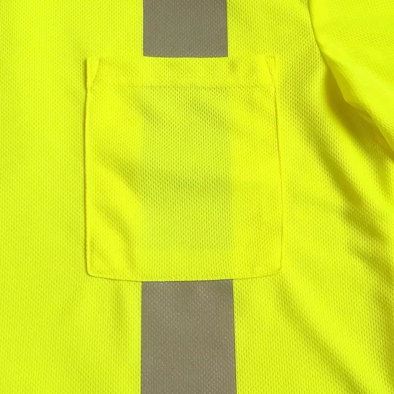 T-shirt réfléchissant, vêtements de travail de sécurité réfléchissants haute visibilité pour hommes