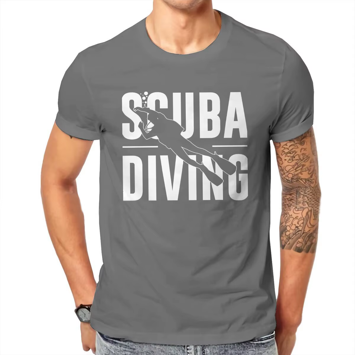 T-shirt de plongée sous-marine pour homme