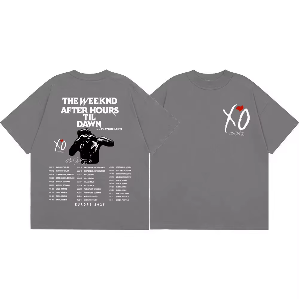 T-shirt graphique The Weeknd After Hours Til Dawn Tour 2026