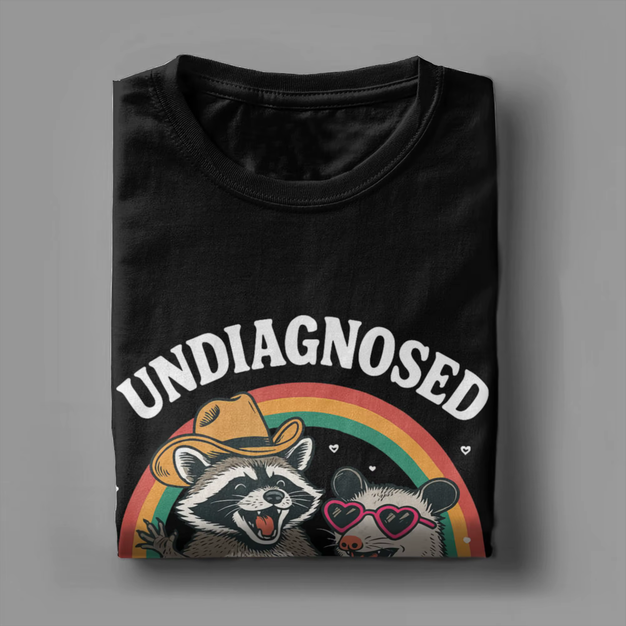 T-shirt pour hommes avec inscription « Undiagnosed But Something Ain't Right »