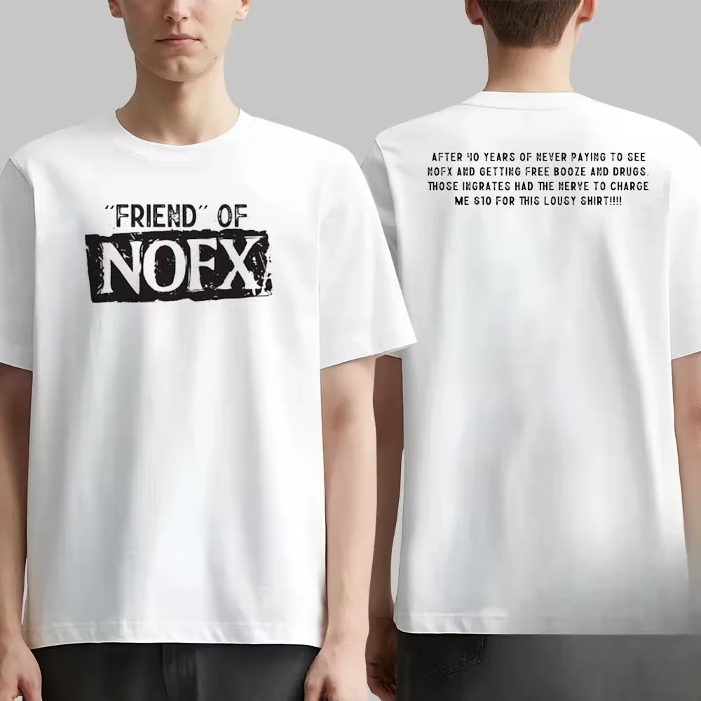 T-shirt NOFX Rock Band Graphic Essentials pour hommes et femmes