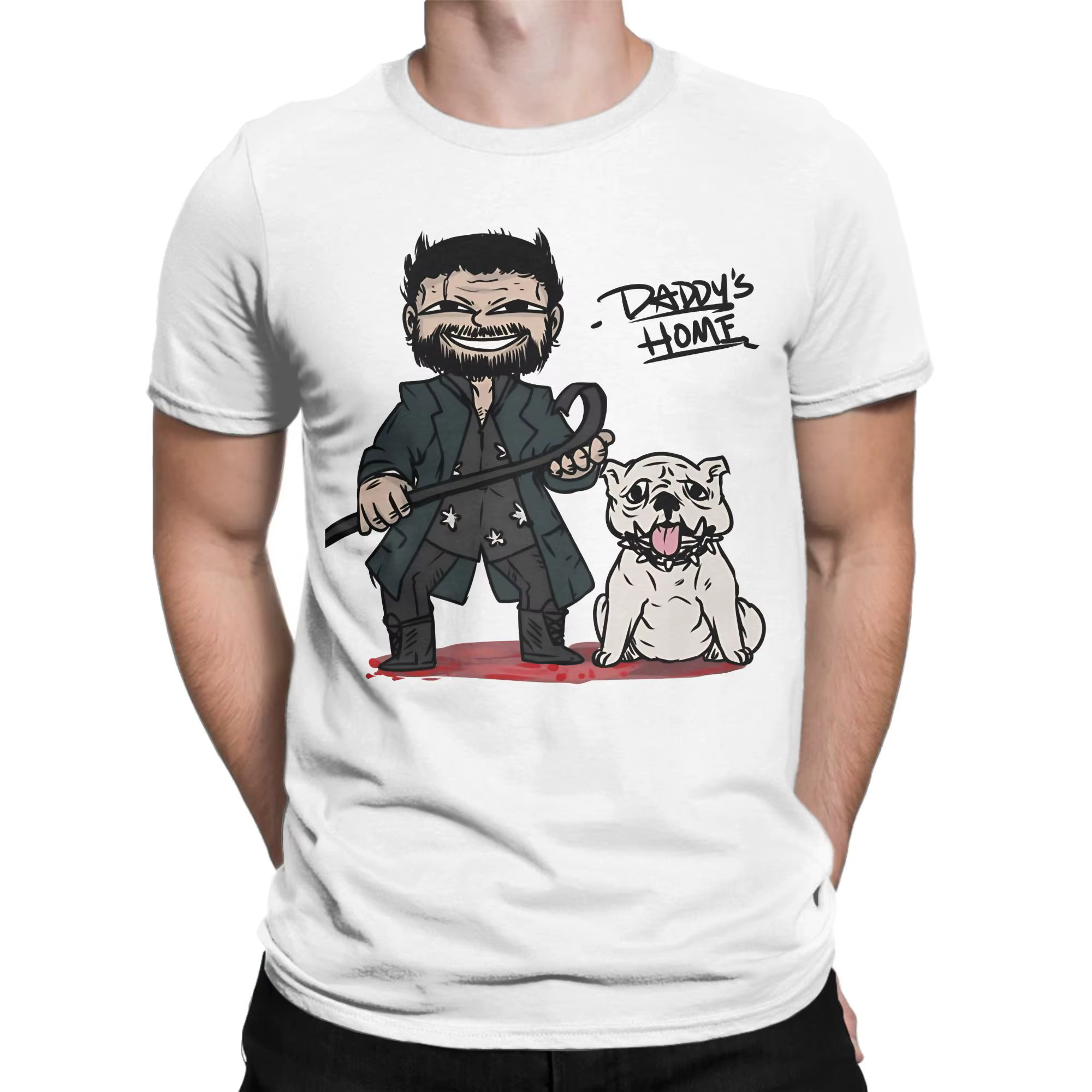 Billy Butcher And Dog T-shirt d'été pour hommes