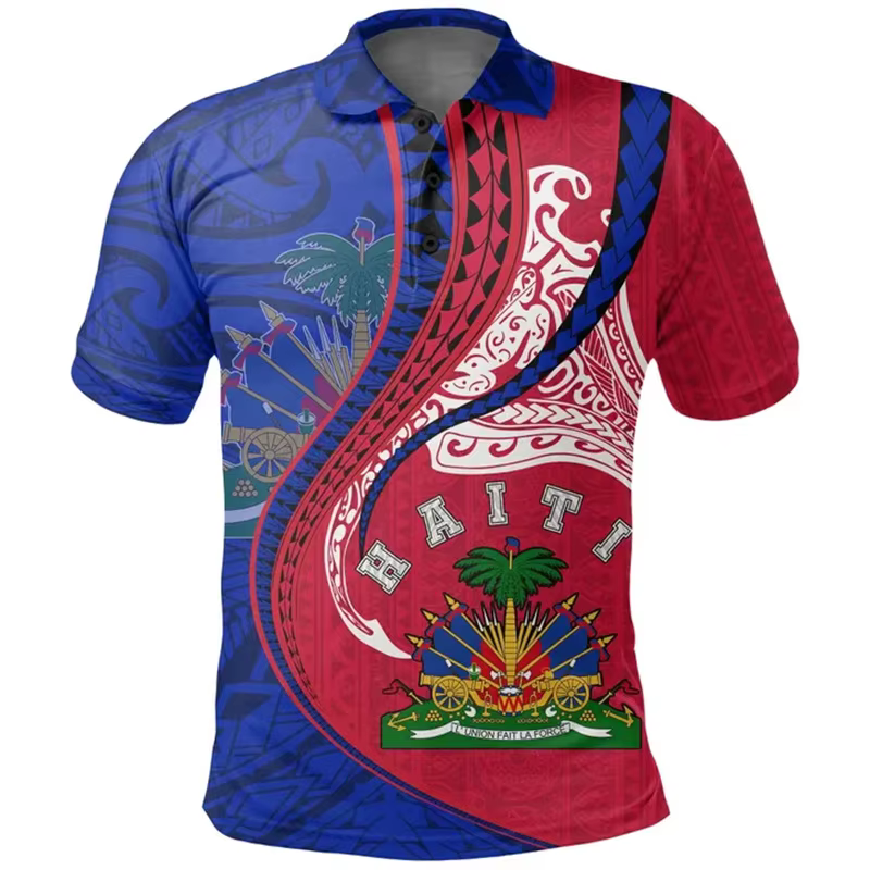 T-shirt imprimé 3D à manches courtes pour hommes