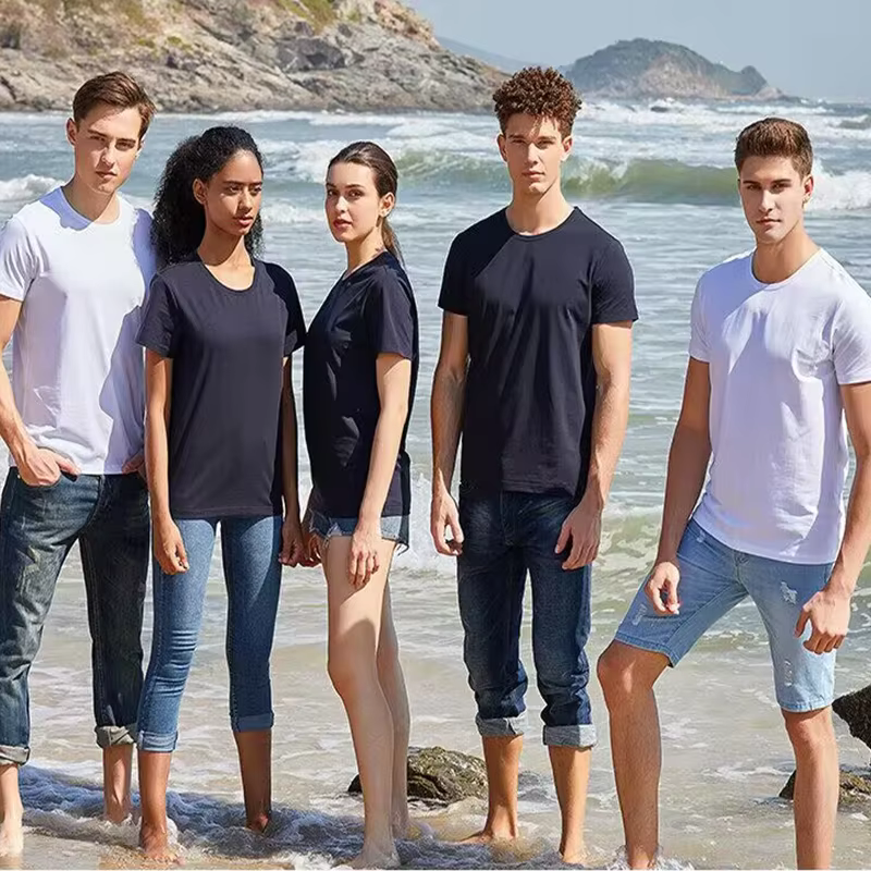 T-shirt en coton pur imprimé gratuit