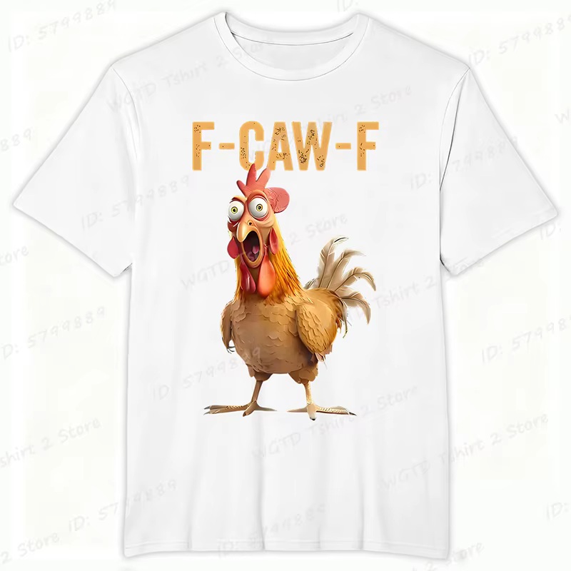 Drôle F Caw F poulet FCAWF poulet T-Shirt hommes drôle Humor T-Shirt col rond manches courtes t-shirts idée cadeau vêtements