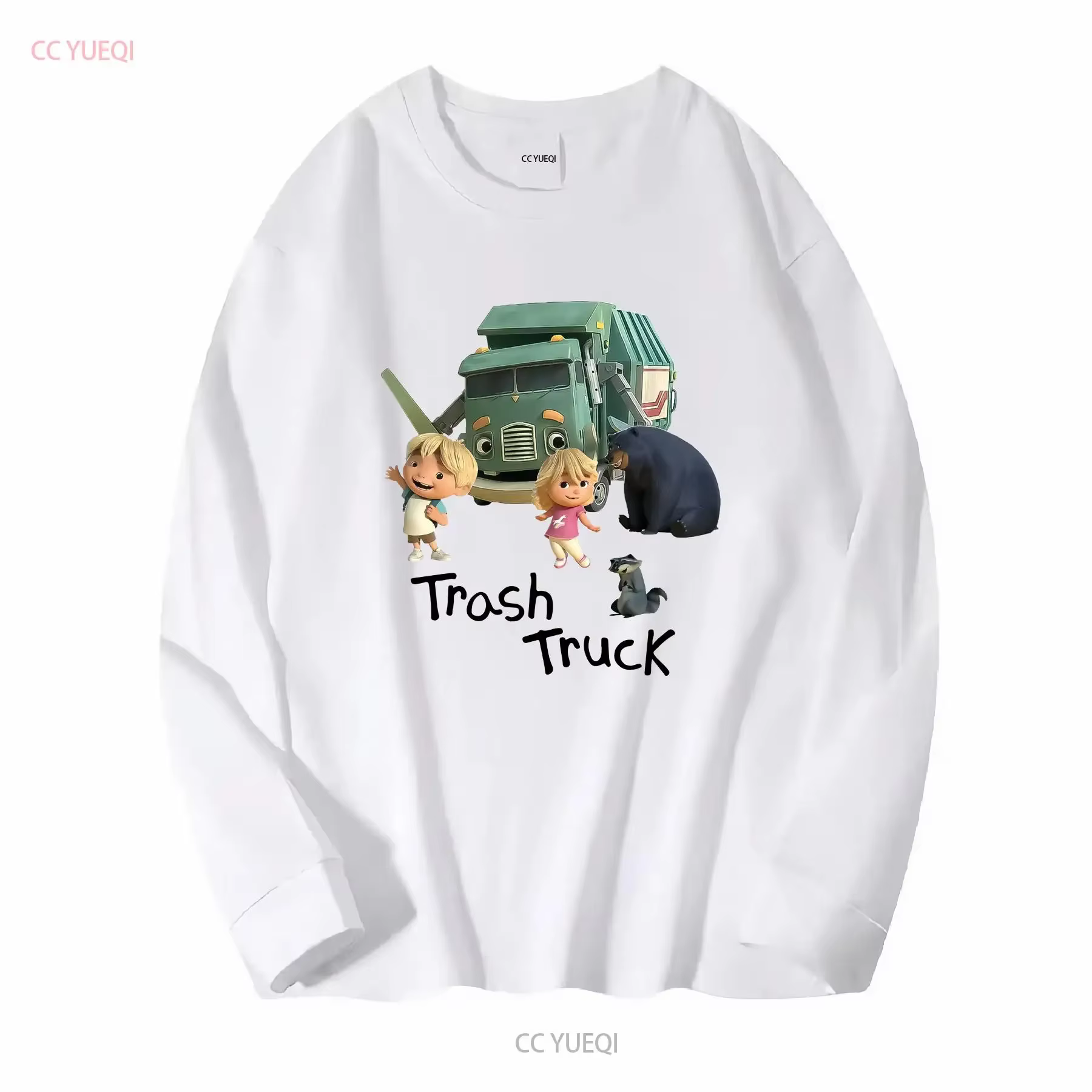 Trash Truck t-shirt s anniversaire garçon fille Hank pour enfants famille correspondant manches longues ou courtes vintage lavé streetwear doux