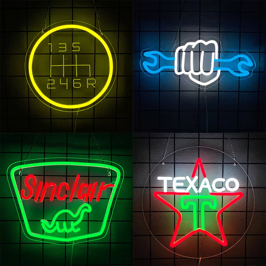 Enseigne au néon LED pour garage