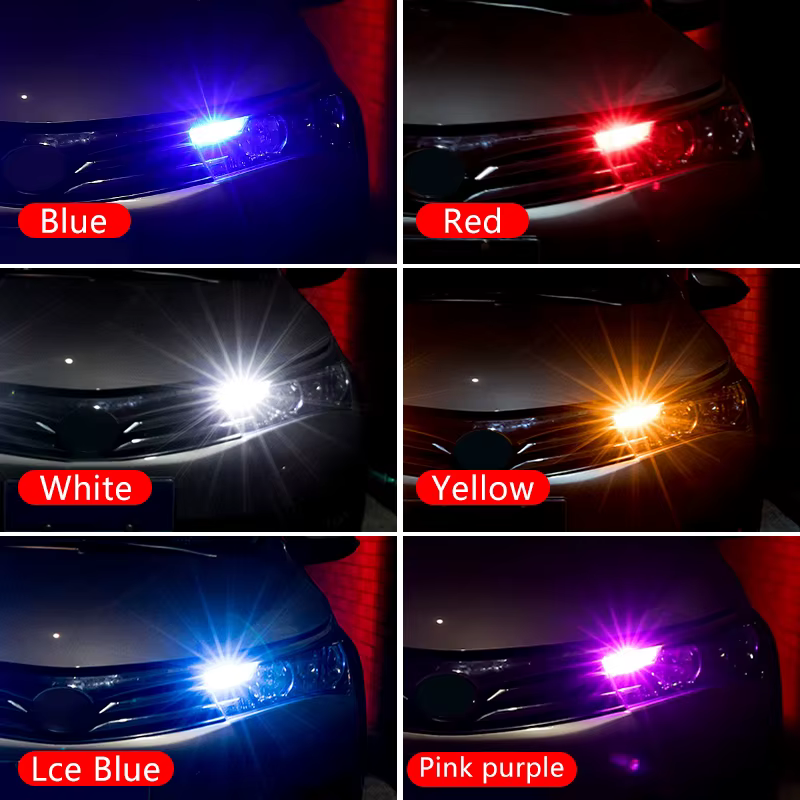 Pour Volkswagen VW Golf 4 5 6 7 MK4 MK5 MK6 MK7 Polo 6R 9N Passat Scirocco R 2 pièces Ampoules LED T10 Feux de position latéraux de voiture
