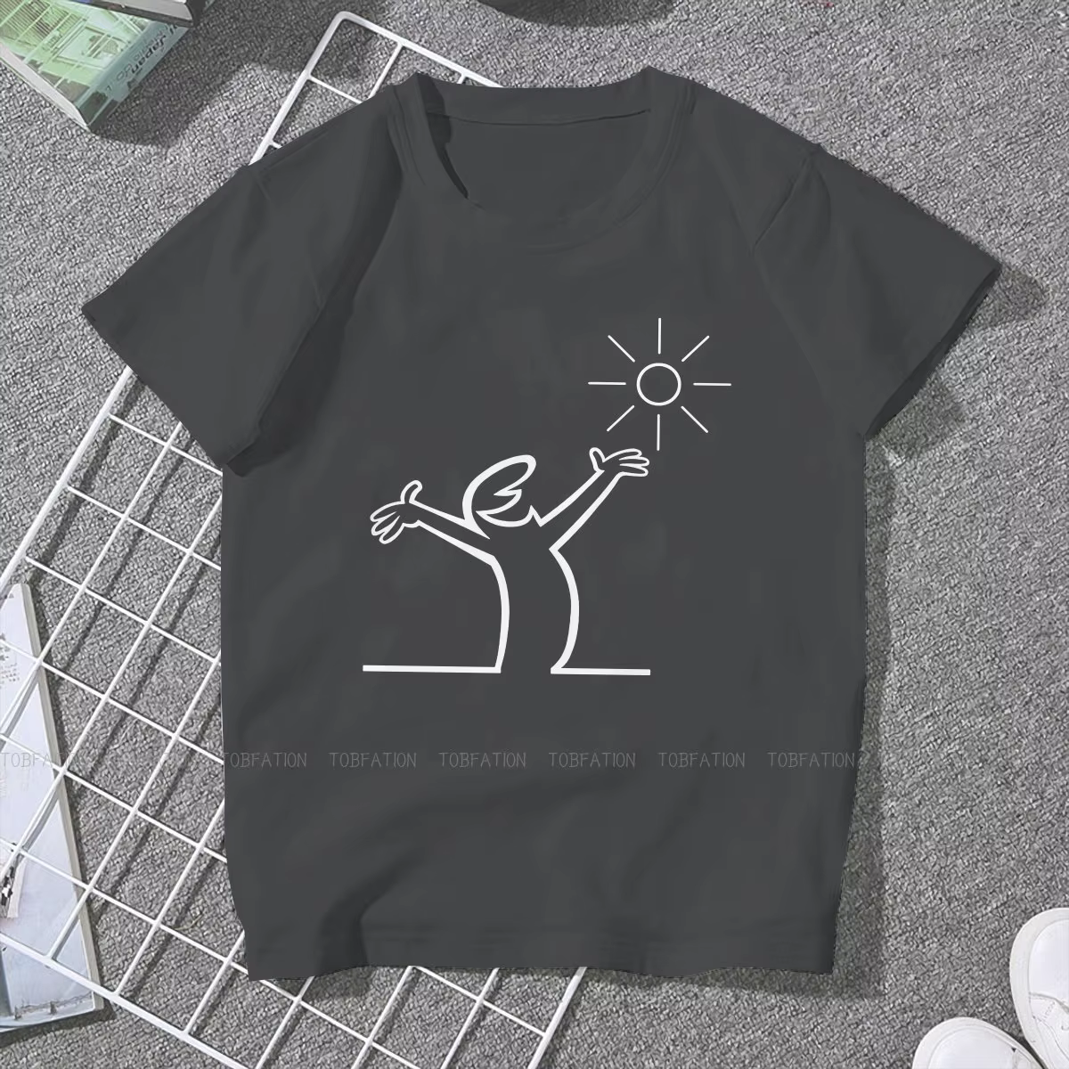 La Linea – t-shirt pour filles, estival et surdimensionné, Kawaii, 5XL