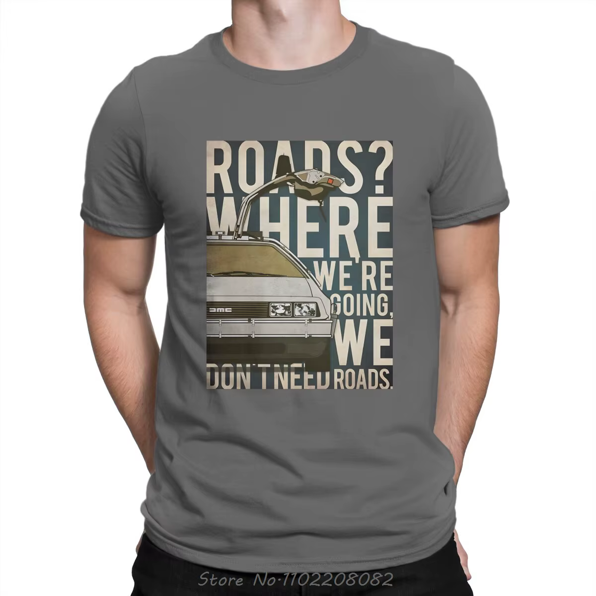 T-shirt à Manches Courtes et Col Rond pour Homme
