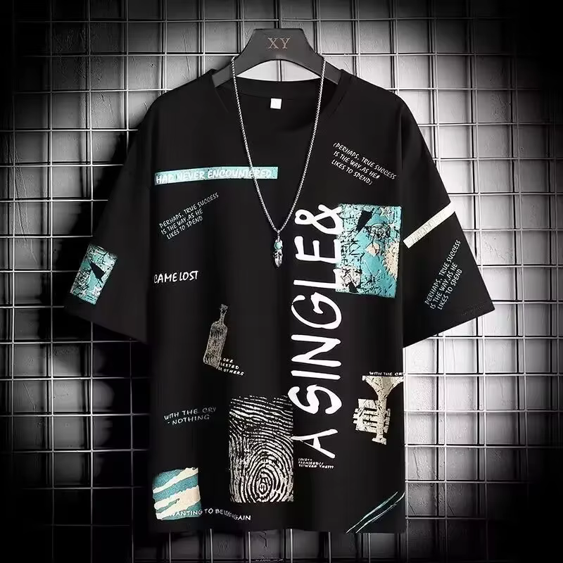 T-Shirt à Col Ras du Cou pour Homme
