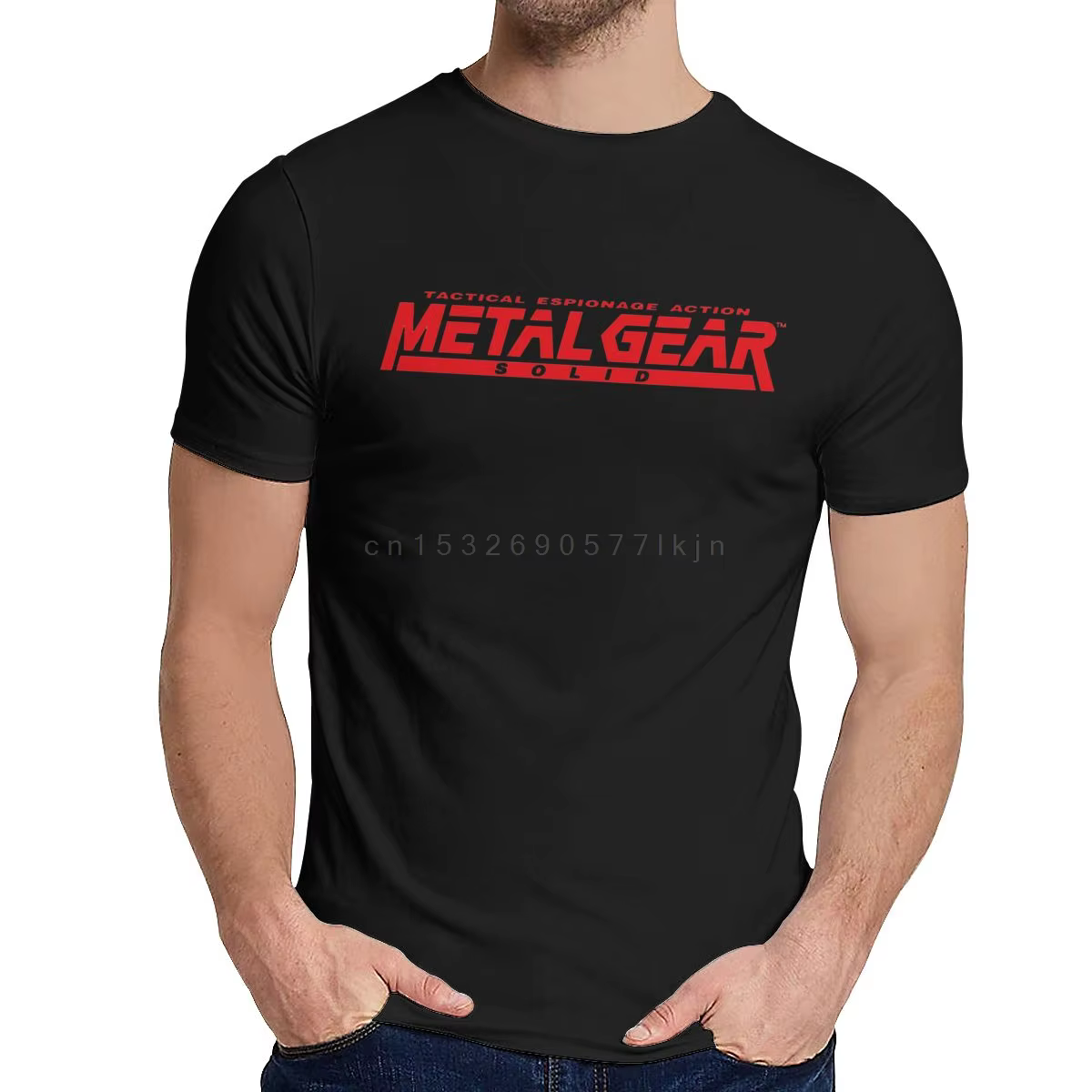 Jeu d'été MGS Metal Gear solide mode drôle impression T-shirt décontracté coton col rond manches courtes taille