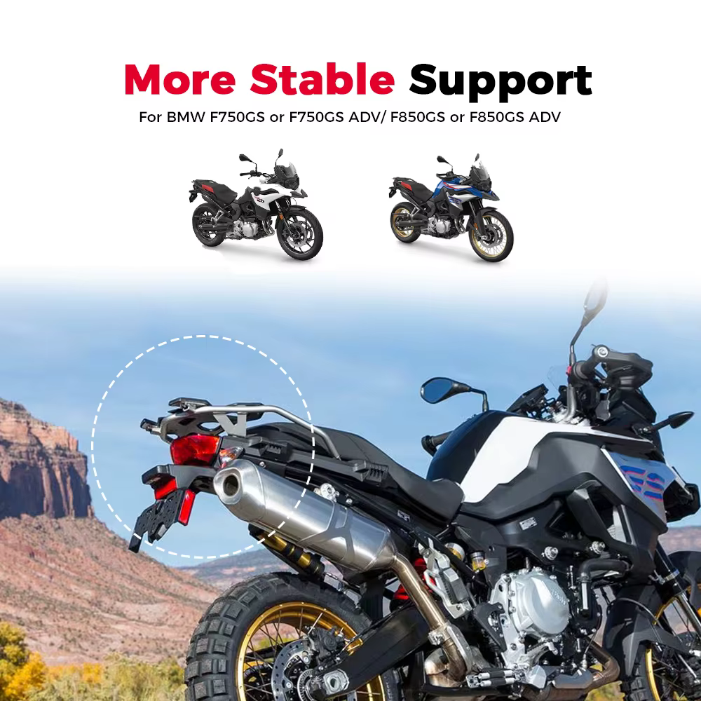 Vario Top Case supports de montage boîtier supérieur Support Vario pour BMW F750GS LC F850GS ADV F 850GS Adventure GS Vario fixation rétractable et mécanisme d'attache de sécurité 2023