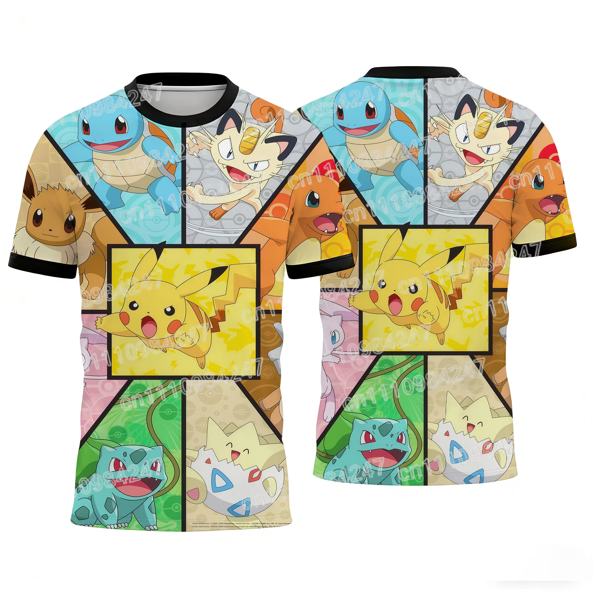Nouveaux T-shirts assortis pour la famille Pokémon 2026