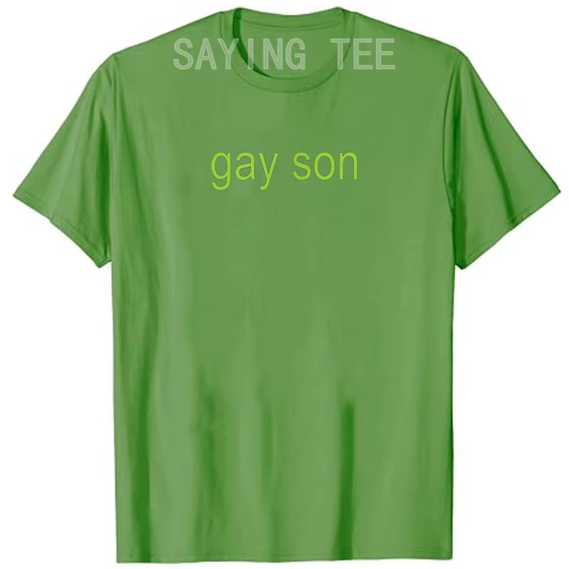 T-Shirt à Manches Courtes avec Lettres Humoristiques Imprimées