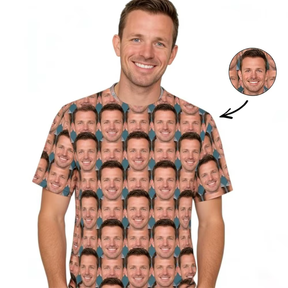 T-shirts personnalisés avec photo du visage