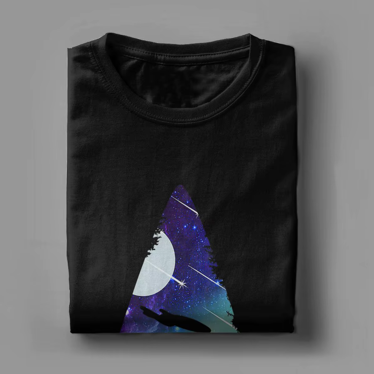T-Shirt à Manches Courtes et Col Rond pour Homme
