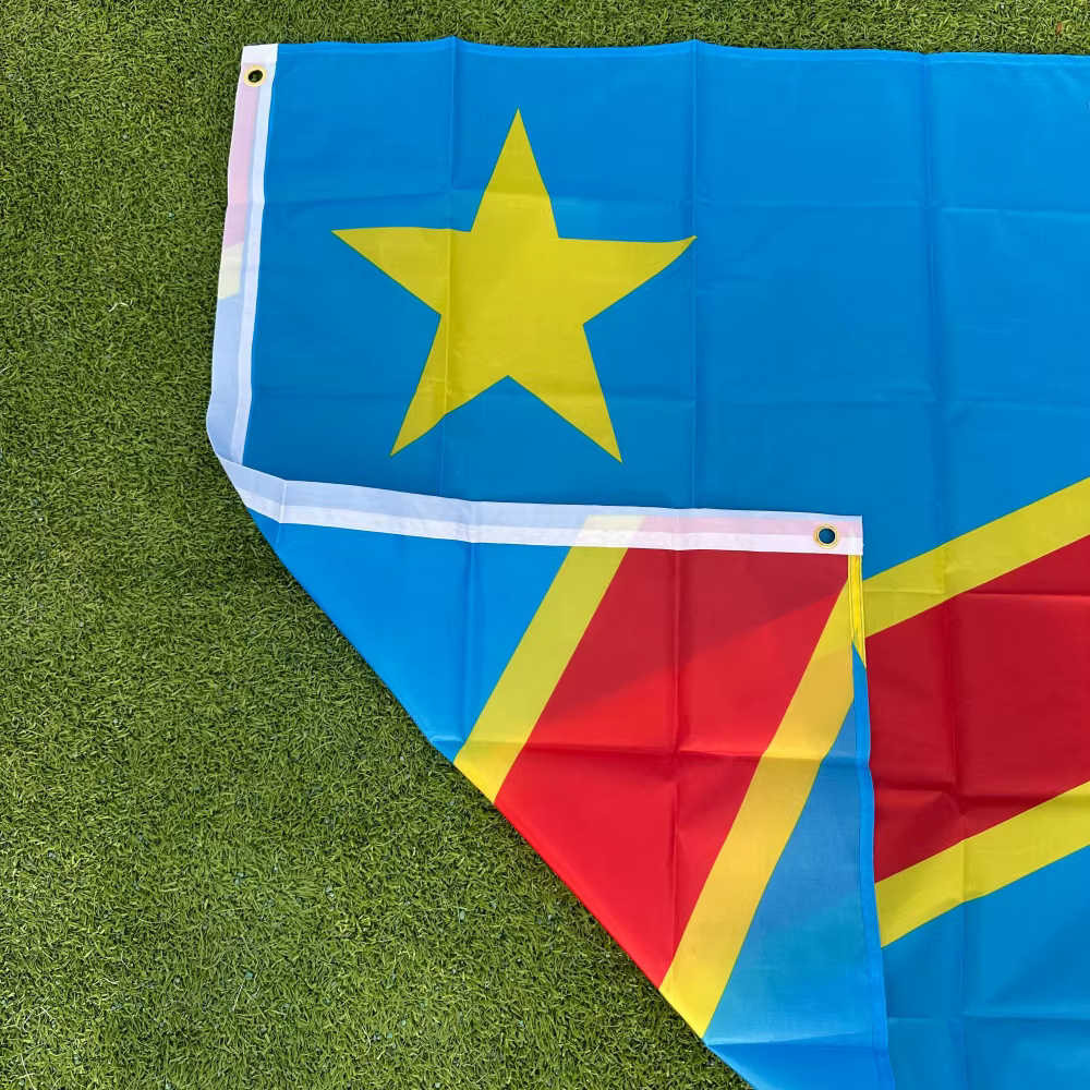 Drapeau du Congo 90x150cm, drapeau de la République démocratique du Congo, bannière 3x5 pieds, drapeau national, décoration de la maison