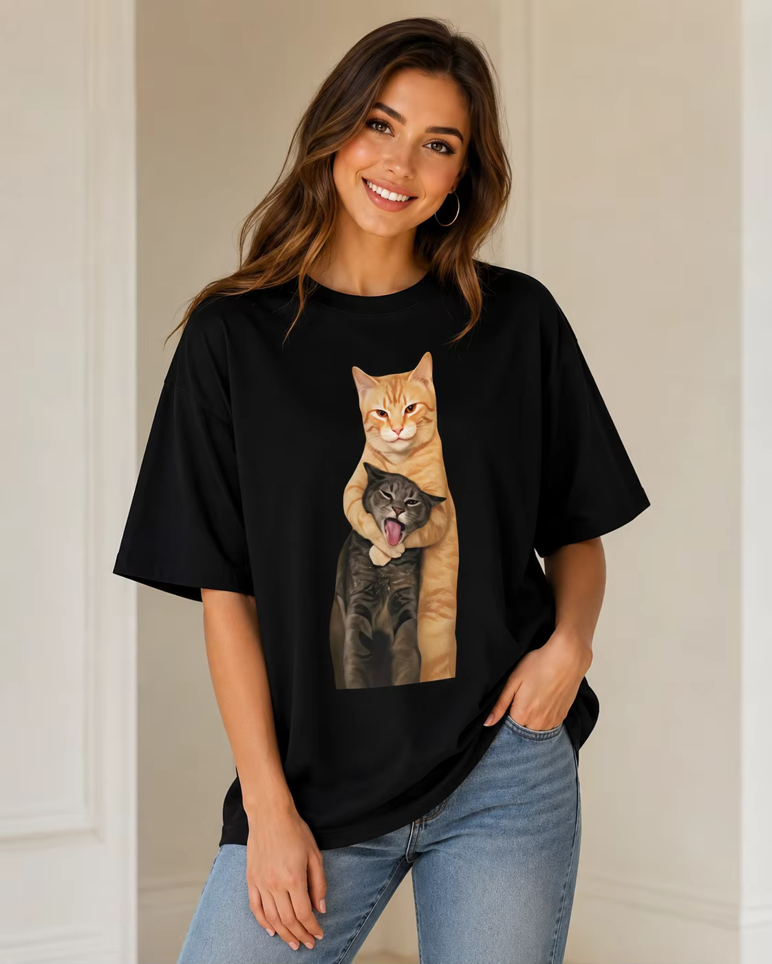 T-shirts pour femmes, cadeaux pour les amoureux des chats