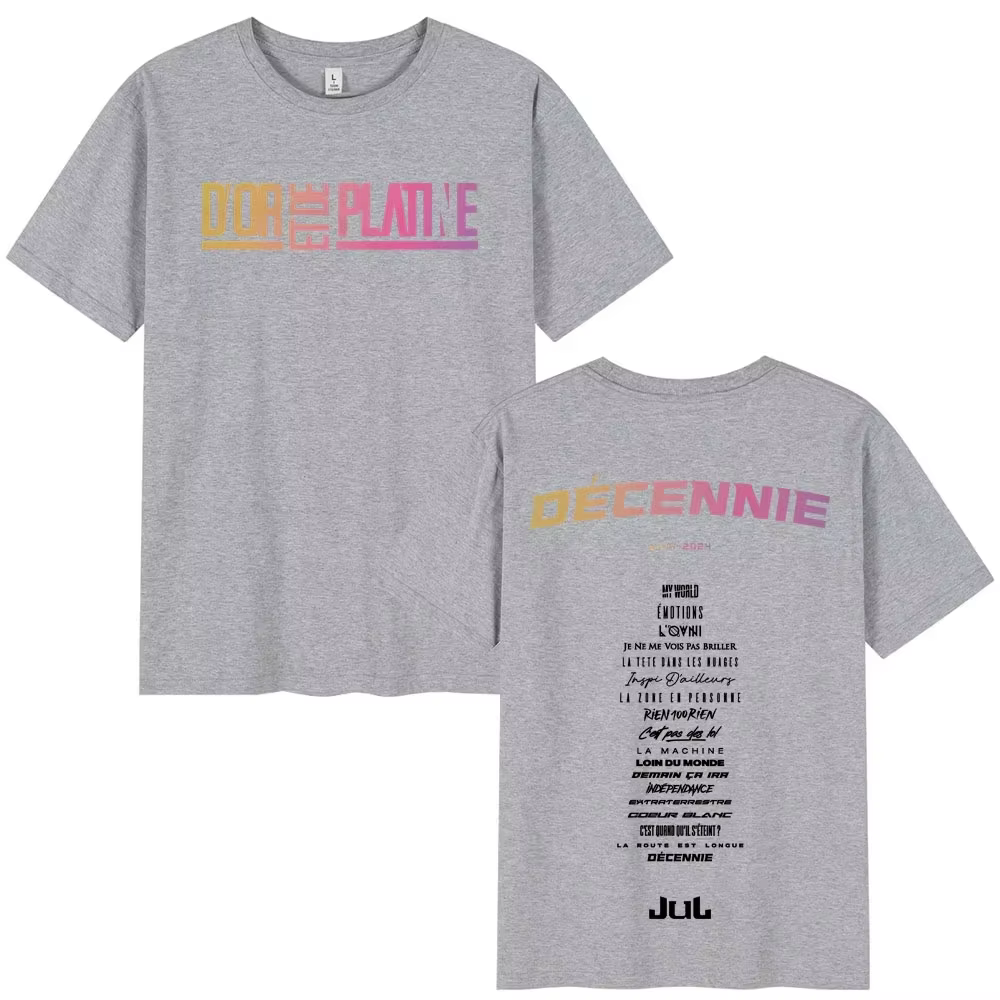 Rappeur Jul graphique T-shirt hommes femmes vêtements mode Hip Hop T-shirts décontracté haute qualité coton à manches