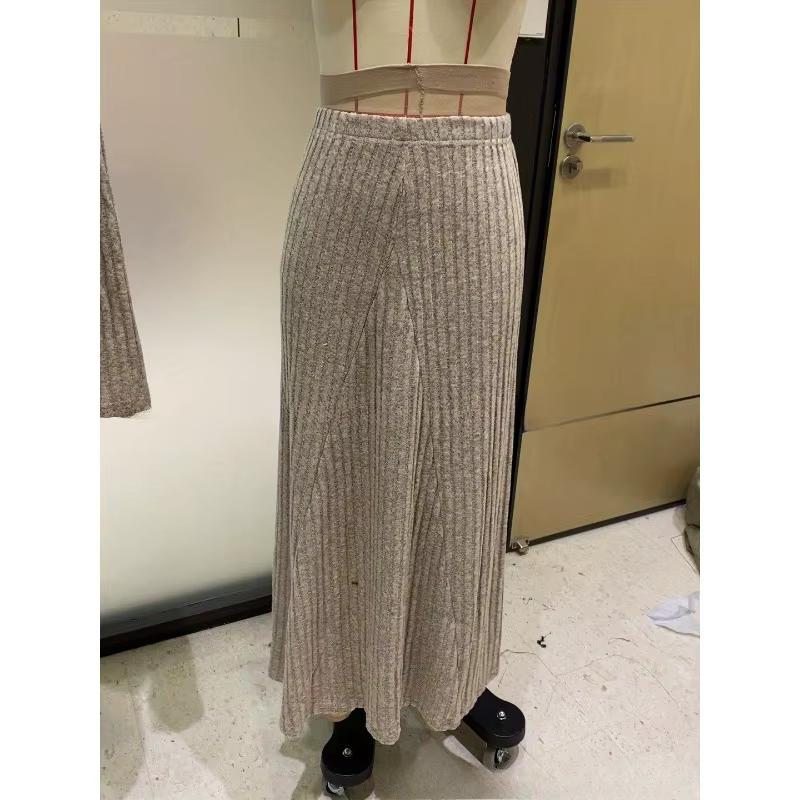 Automne hiver tricot pull a-ligne jupe femmes 2 deux pièces ensemble Streetwear à manches longues